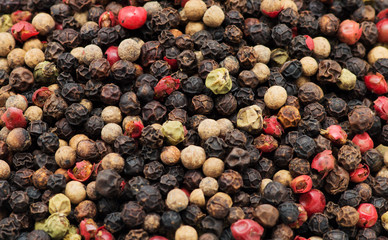 Asian colored dry peppers