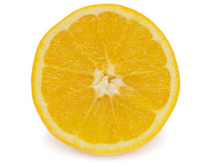Fresh orange isolated on white background