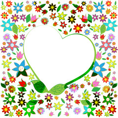 Fototapeta premium Copyspace Heart Means Valentine Day And Copy-Space