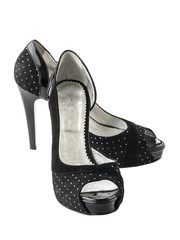Black high heel shoes