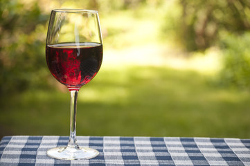 Wine outdoors