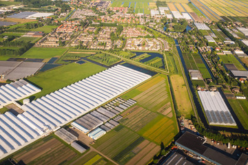 Aerial view over the Amsterdam suburbs - 67100711