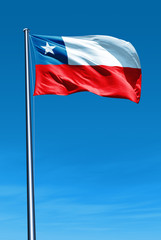 Fototapeta na wymiar Flag of Chile
