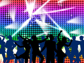 Disco Dancing Shows Nightclub Discotheque And Fun