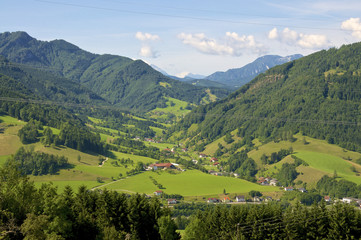 The river Enns valley in Upper Austria 