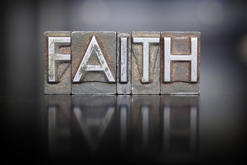 Faith Letterpress - obrazy, fototapety, plakaty