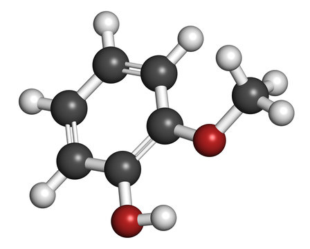 Guaiacol aromatic molecule.