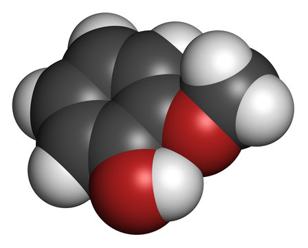 Guaiacol aromatic molecule.