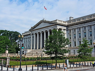Fototapeta na wymiar United States Treasury, Washington
