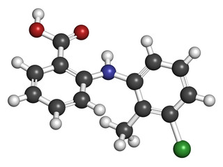 Tolfenamic acid NSAID drug. Used in treatment of inflammation.