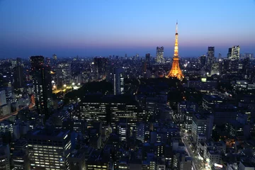 Fotobehang Tokyo cityscape, Japan © geargodz