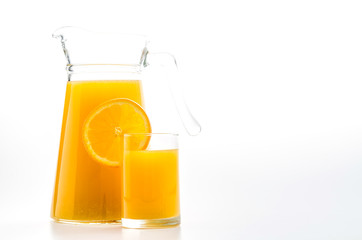 Orange juice glass