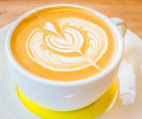 Latte art coffee