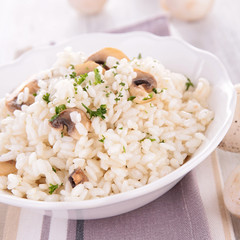mushroom risotto