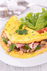 omelet with mushroom