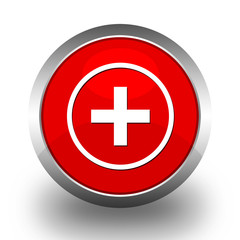 BOUTONS ICONES COLLECTION ROUGE