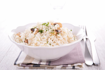mushroom risotto