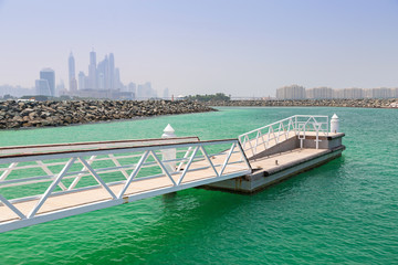 Pier at the Persian Gulf in Dubai