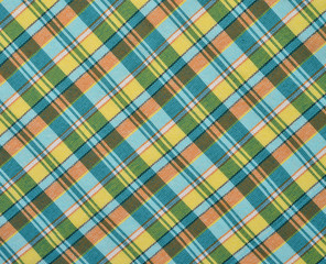 Fabric plaid texture. Cloth background