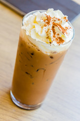 Iced coffee mocha