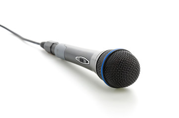 Microphone isolated on white