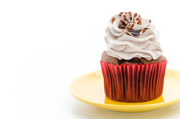 Cupcakes isolated on white background