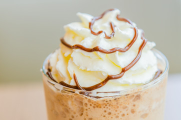 Mocha coffee frappe