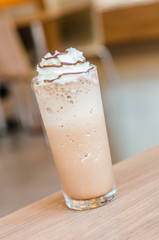 Mocha coffee frappe