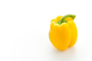 Yellow pepper isolated on white