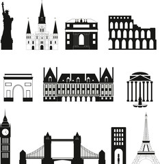 Obraz premium Set of travel icons