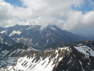 View from Svinica peak in High Tatras,Poland