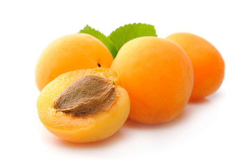 Sweet apricots fruits