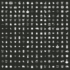 Set of business retail icons.