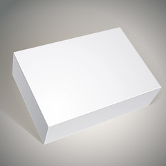 Package white box design, template for your package design, put