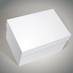Package white box design, template for your package design, put