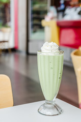 Green tea frappe