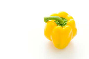 Yellow pepper isolated on white