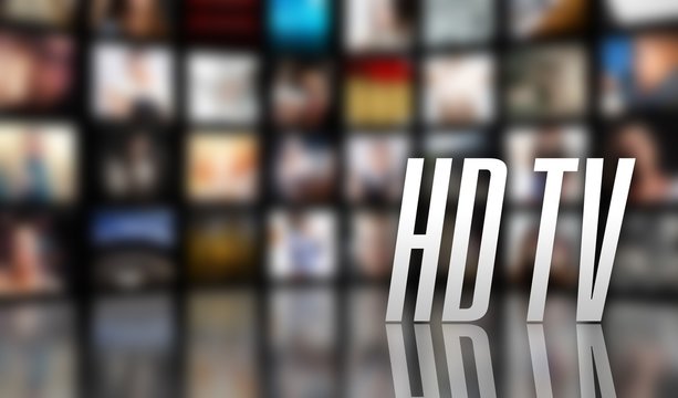 HD TV concept LCD screen panels