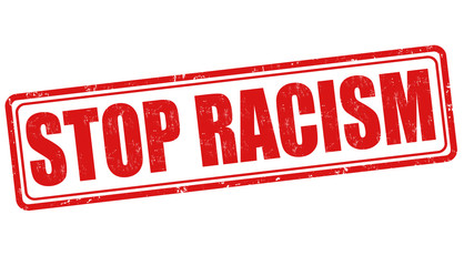 Stop racism stamp
