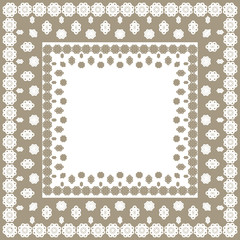 Tablecloth border pattern