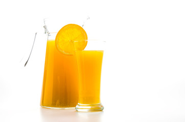 Orange juice glass