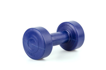 Dumbbells isolated white background