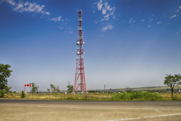 derrick cellular stands next to the interstate.