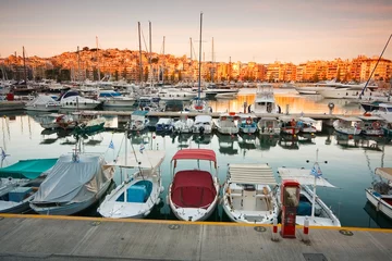Fototapeten Boats in Zea marina, Piraeus, Athens. © milangonda