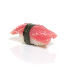 Sushi nigiri isolated on white background