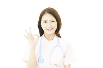 笑顔の看護士