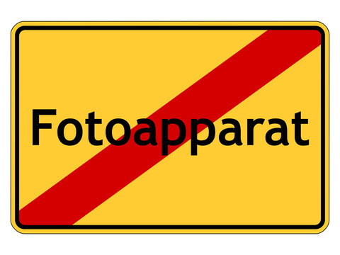 Fotoapparat verboten