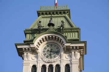 town square Piazza Unita in Trieste, Italia