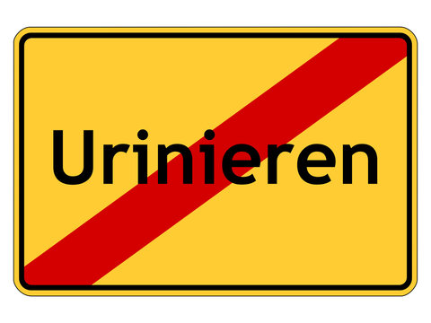 Urinieren verboten