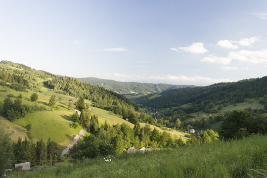 Dolina potoku Jamne, Gorce, Ochotnica, Polska